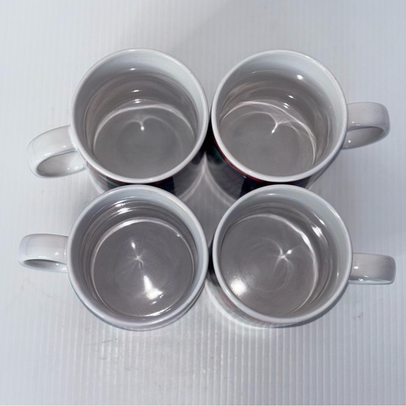 Set of 4 Mary Engelbreit CHERRIES Sakura Stoneware Coffee Tea Cups Mugs - Picture 4 of 7